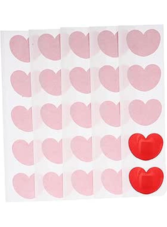 50 Heart Shaped Adhesive Bandages 52x42mm Breathable First Aid Patches Portable Wound Care - Image 1
