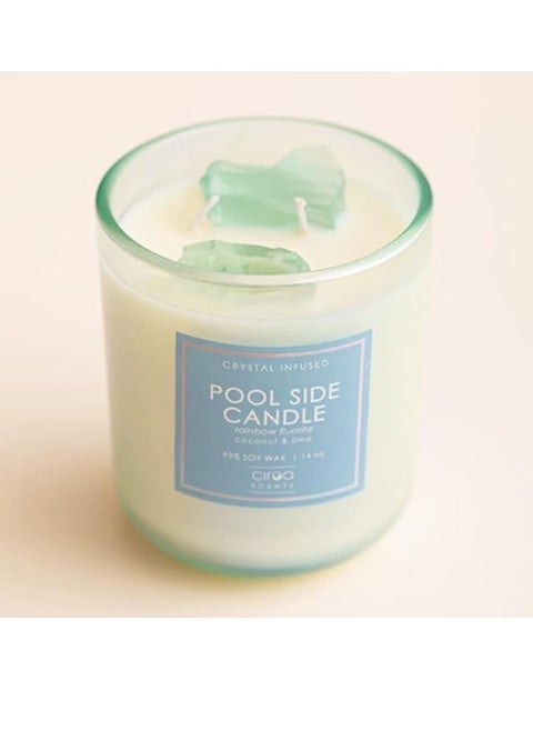 Scented Candles for Home,Natural Wax, Aromatherapy Relief Glass Jar, Gifts for Women on Birthday, Valentine's Day, Wedding, Christmas (pool side)