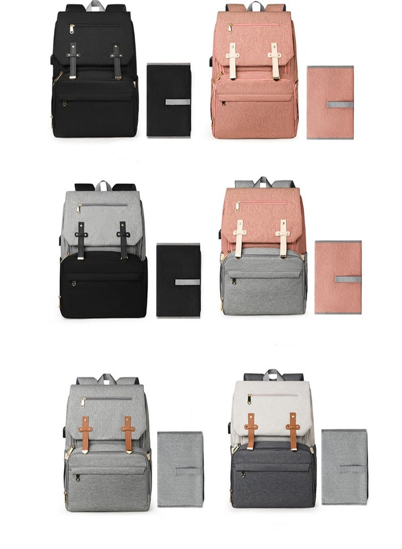 Portable Large Capacity Leisure Multifunctional Backpack, Baby Stroller Hanging Bag - Image 3