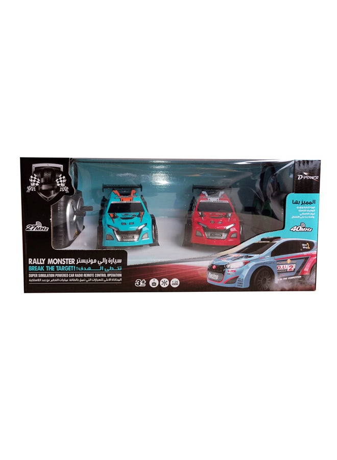 D-Power دي باور – رالي مونستر | RTR، سيارة تحكم عن بعد للأطفال | 1:26 مقياس، 27 ميجاهرتز، سيارة RC للحركة الكاملة | أزرق مختلف. - Image 2