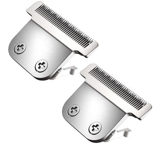 TGSBHIO 2 Pack T-Blade Detachable 40mm Replacement blades Compatible with Wahl Trimmers 9864/9864SS/9686/9818A/9854L/9876L/9854 etcï¼ŒMade of Stainless Steel Blades - Image 1