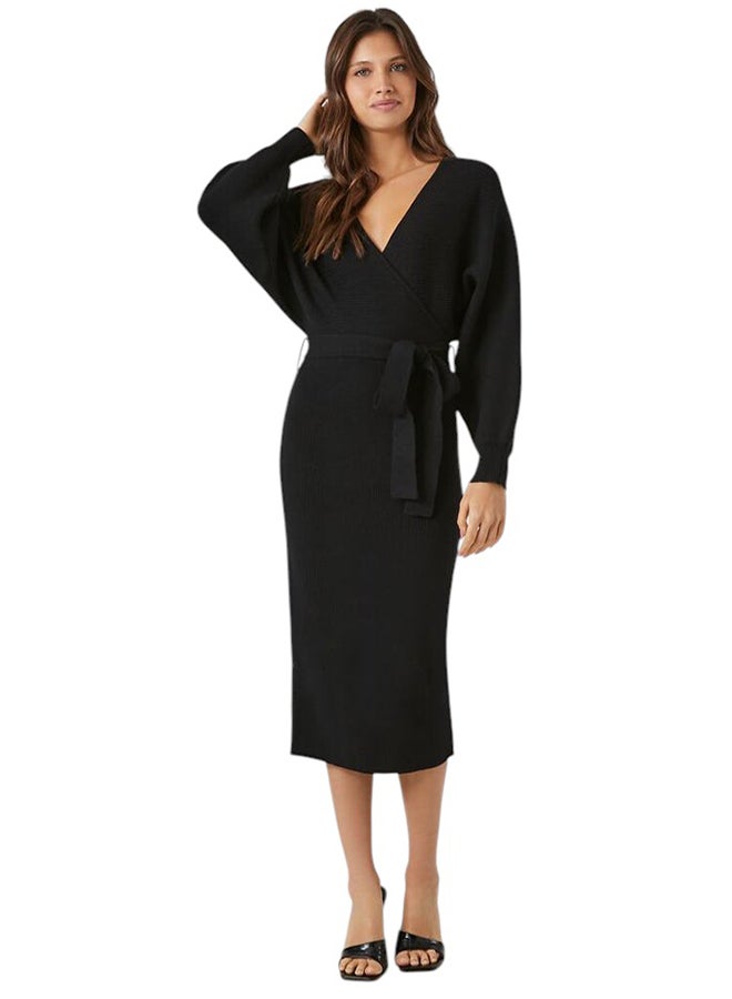 FOREVER 21 Twist-Back Midi Sweater Dress - Image 1