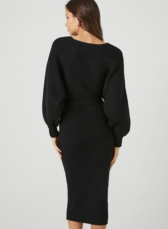 FOREVER 21 Twist-Back Midi Sweater Dress - Image 4