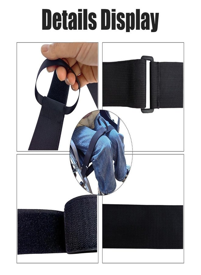 nsgglecher 3PCS Wheelchair Thigh Strap,Leg Straps for Wheelchair,Wheelchair Leg Support for Elderly Patient, Wheelchair Leg Protection Belt - Image 3