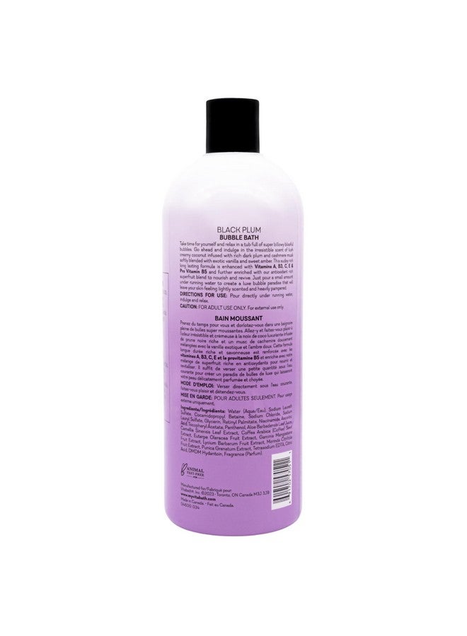 Vitabath Black Plum Bubble Bath Rich Foaming Soak - Moisturizing & Nourishing Indulgent Suds For Women & Men All Skin Types - 33.8 Fl Oz 1L - Image 5