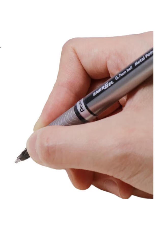 Pentel قلم جل بنتل BL27 أحمر، قلم توقيع أنيق 0.7 مم، قلم سريع الجفاف للأعمال والطلاب، قلم مائي، مستلزمات مكتبية، قرطاسية، قلم أحمر مفرد - Image 3