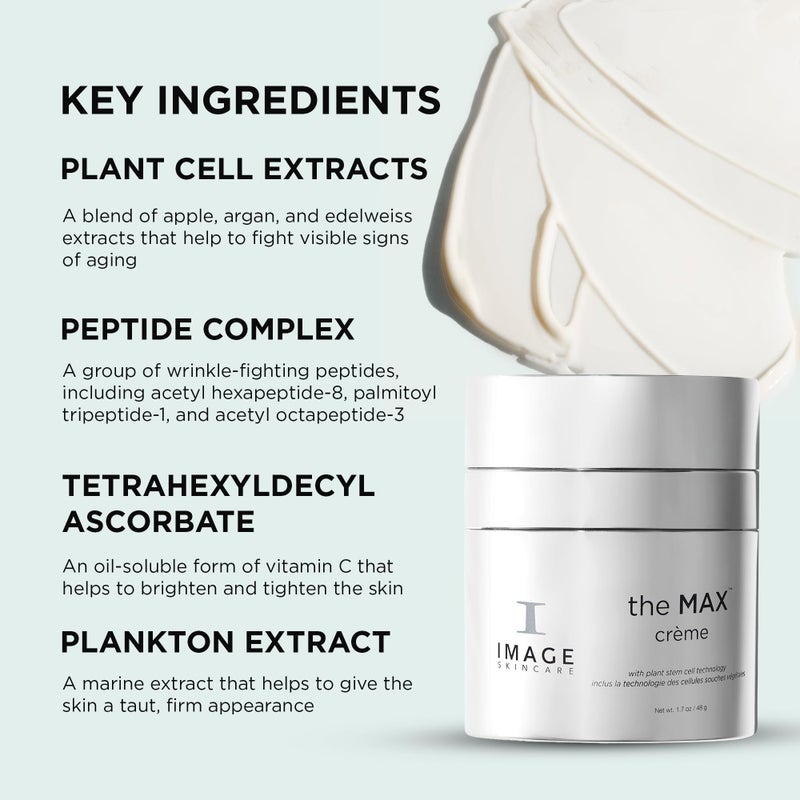 IMAGE Skincare, the MAX CrÃ¨me, Anti-Aging Night Cream to Firm, Tighten, Smooth and Even Facial Skin Tone, 1.7 oz - Image 5