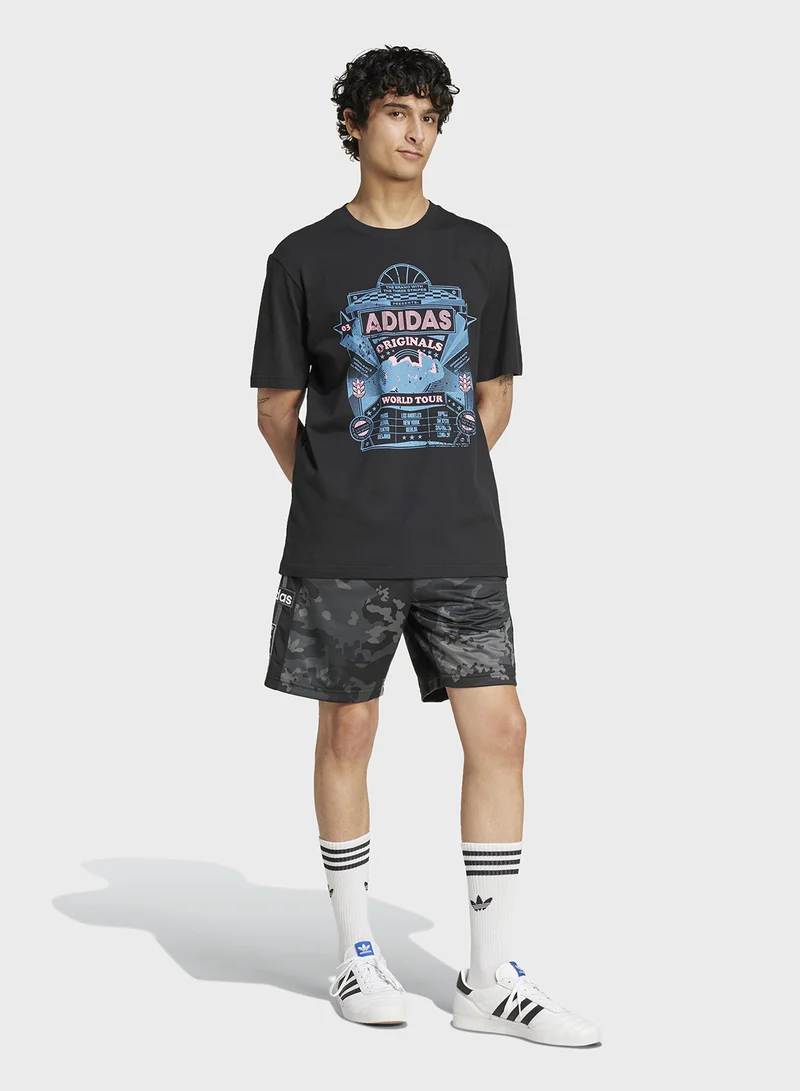 اديداس اوريجينالز Camo Logo Shorts
