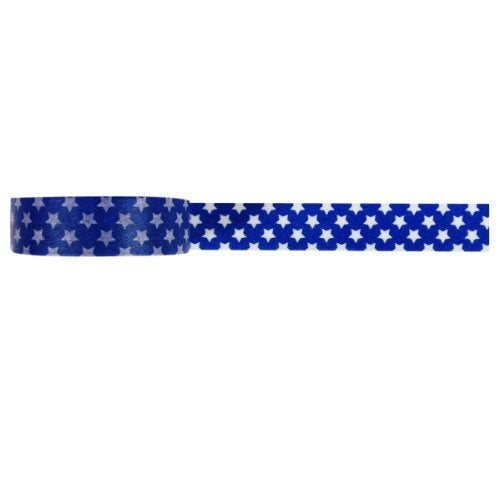 allydrew Colorful Patterns Japanese Washi Masking Tape - Navy Stars - Image 2