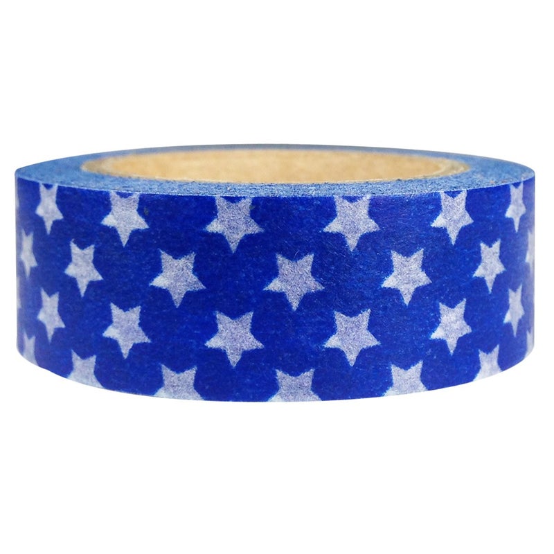 allydrew Colorful Patterns Japanese Washi Masking Tape - Navy Stars - Image 3