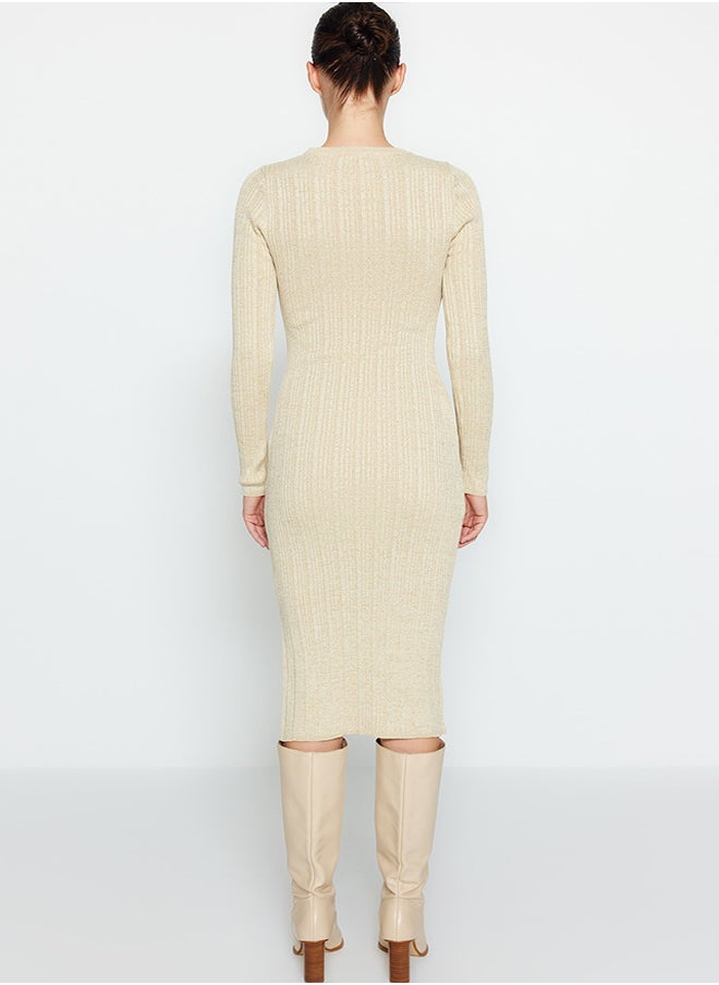 Beige Midi Glittery Knitwear Dress TWOAW24EL00047 - pzsku/Z11AF3BE8AD13BC9157F3Z/45/_/1730942007/f4c1f215-e542-41a8-b65c-2bd2eb983186