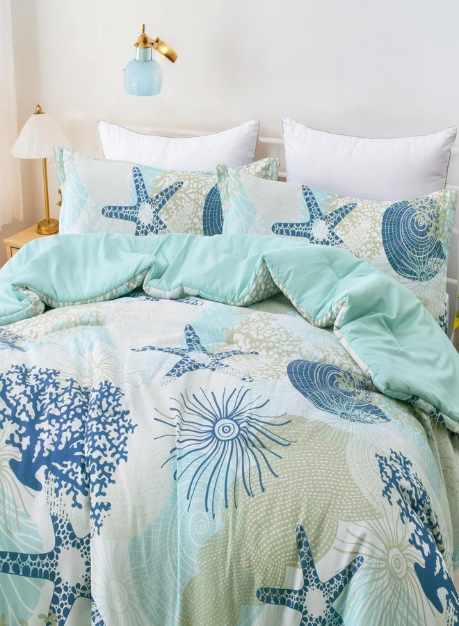 Tritard Comforter Bedding Set King Size with Pillow Shams for All Season, C6 - Image 3