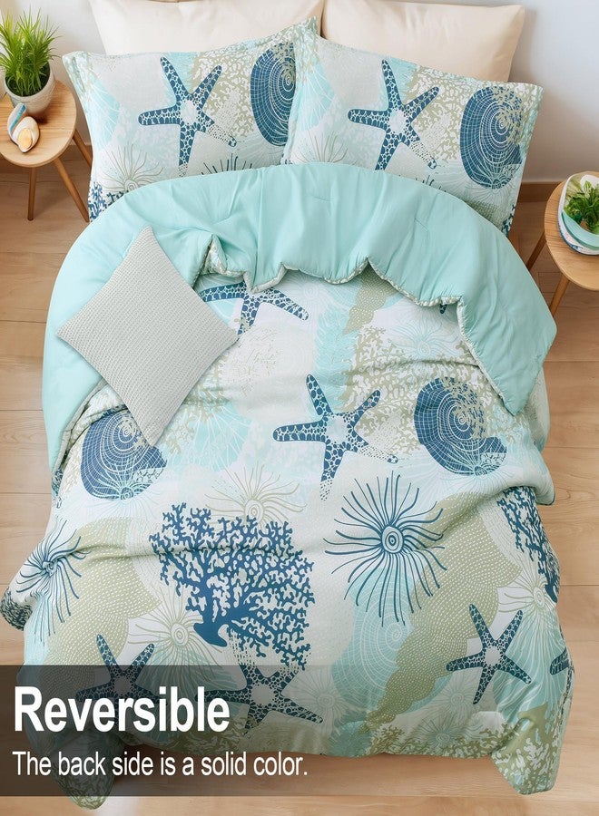 Tritard Comforter Bedding Set King Size with Pillow Shams for All Season, C6 - Image 4