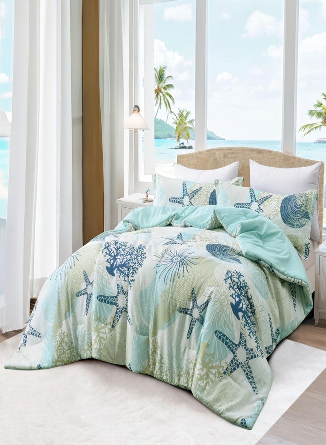 Tritard Comforter Bedding Set King Size with Pillow Shams for All Season, C6 - Image 2