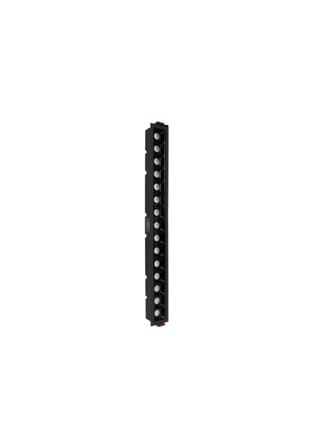 Jana Light Rectangular linear led spot light 30W black warm 15 lens ,face 25*4.5 cm - Image 1