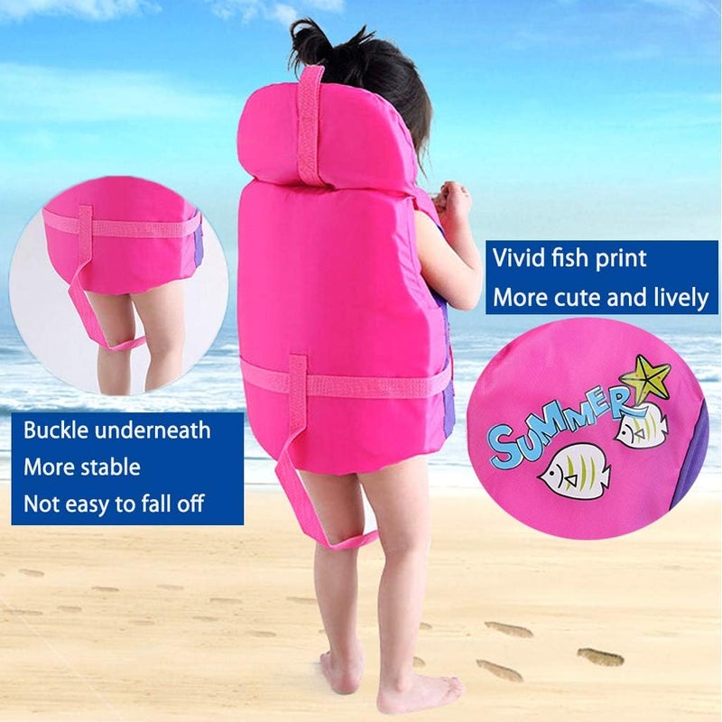 klarako Swim Trainer Vest with Head Supportive, Adjustable Safety Strap , Kids swim vest, L, Up to 36 lbs - Image 4