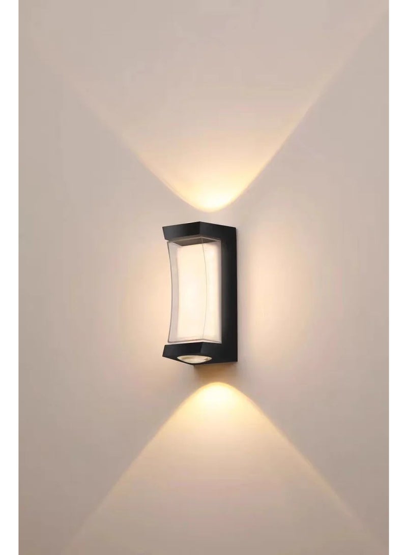 AFN Modern LED Wall Light for Indoor and Outdoor Use | Energy Efficient Up & Down Lighting Fixture | Contemporary Decorative Wall Sconce for Living Room, Bedroom, Hallway & Patio - Image 1