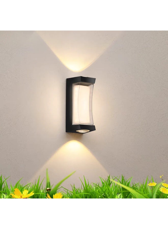 AFN Modern LED Wall Light for Indoor and Outdoor Use | Energy Efficient Up & Down Lighting Fixture | Contemporary Decorative Wall Sconce for Living Room, Bedroom, Hallway & Patio - Image 3
