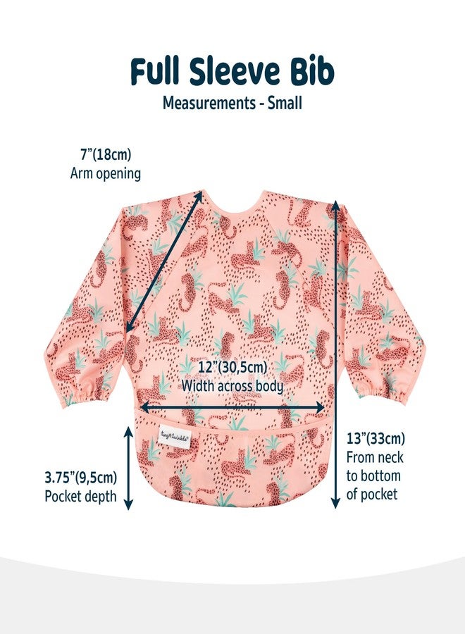 Tiny Twinkle unisex-baby Sleeved Bib Baby Bib (pack of 1), Leopard, Small 6-24 Months - Image 5