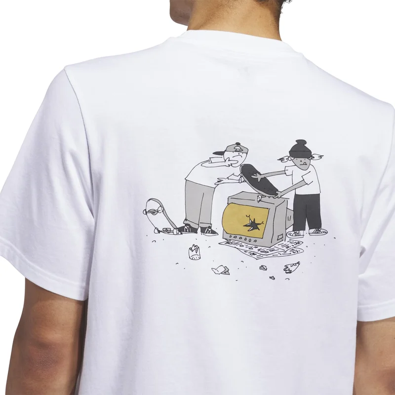 adidas adidas HJ TEE 1 White Originals Unisex T-SHIRTS