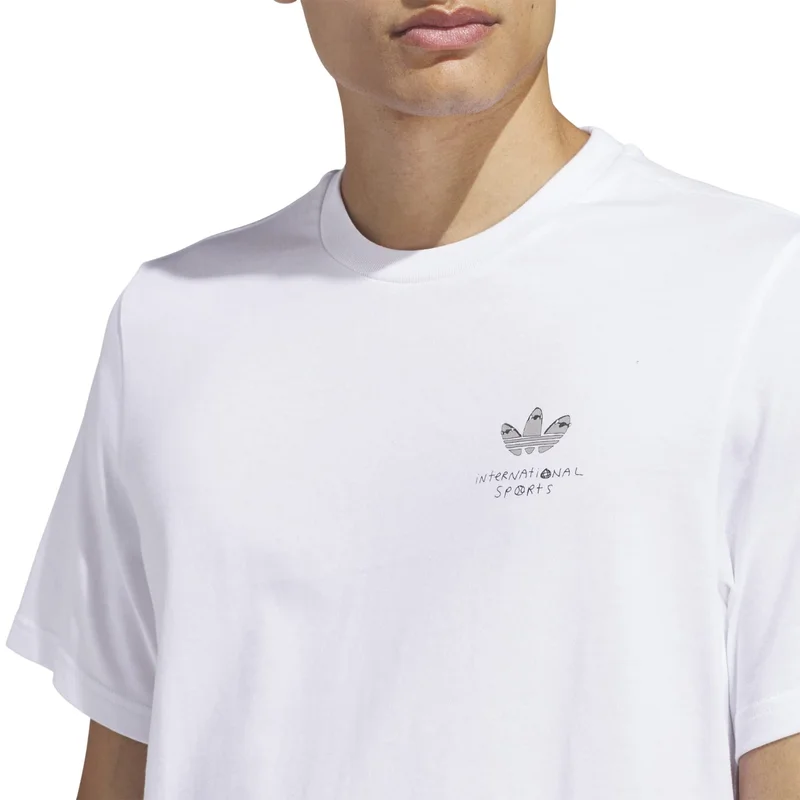 adidas adidas HJ TEE 1 White Originals Unisex T-SHIRTS