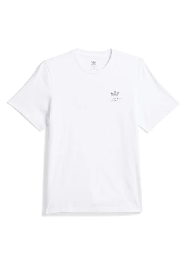 adidas adidas HJ TEE 1 White Originals Unisex T-SHIRTS
