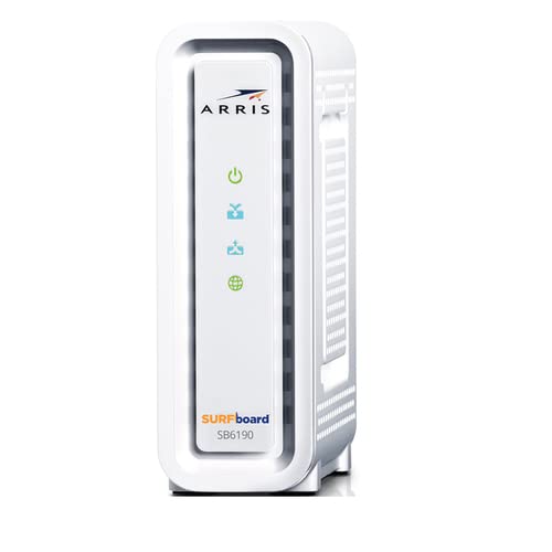 ARRIS Surfboard SB6190 32x8 DOCSIS 3.0 Cable Modem with 1.4 Gbps Download and 262 Upload Speeds, White (Non-Retail Packaging) (Renewed) - Image 3