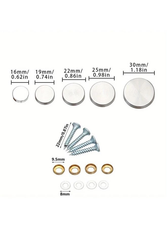Black Mirror Fasteners Screws with Decorative Cap Nail Cover Stainless Steel Furniture Hardware 1 18 Inch - Image 5