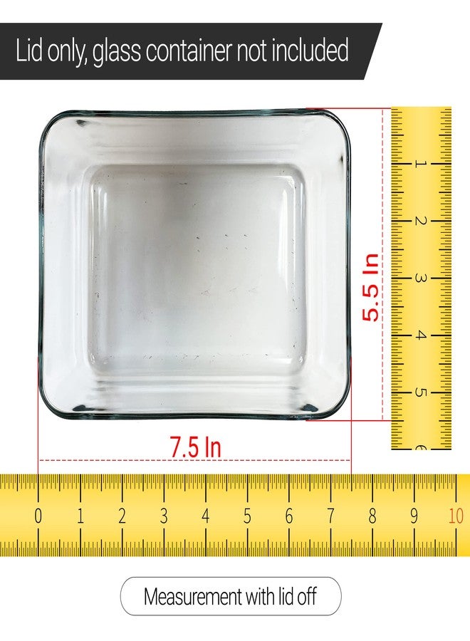 MRX Solutions Replacement Lids fits Pyrex 3-Cup Glass Food Storage Container Bowls, (7.75 x 5.75-Inch) Plastic Rectangle Lids Covers for Pyrex 7210-PC, Airtight & Leakproof (2-Pack, Blue) - Image 3