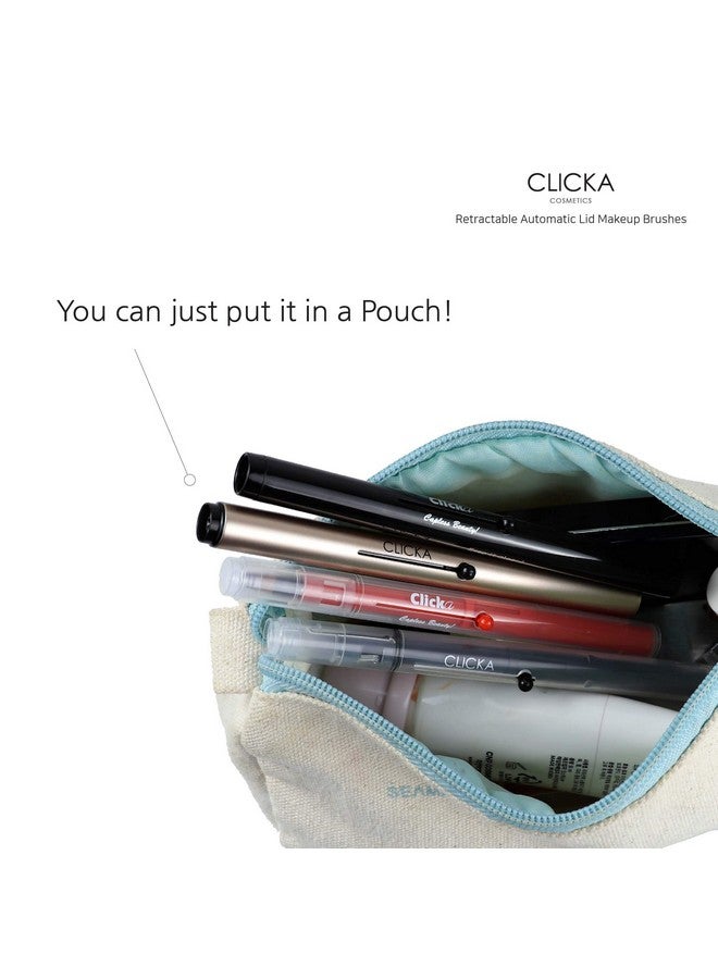 CLICKA Retractable Automatic Lid Blending Brush (Champagne Gold) - Image 5