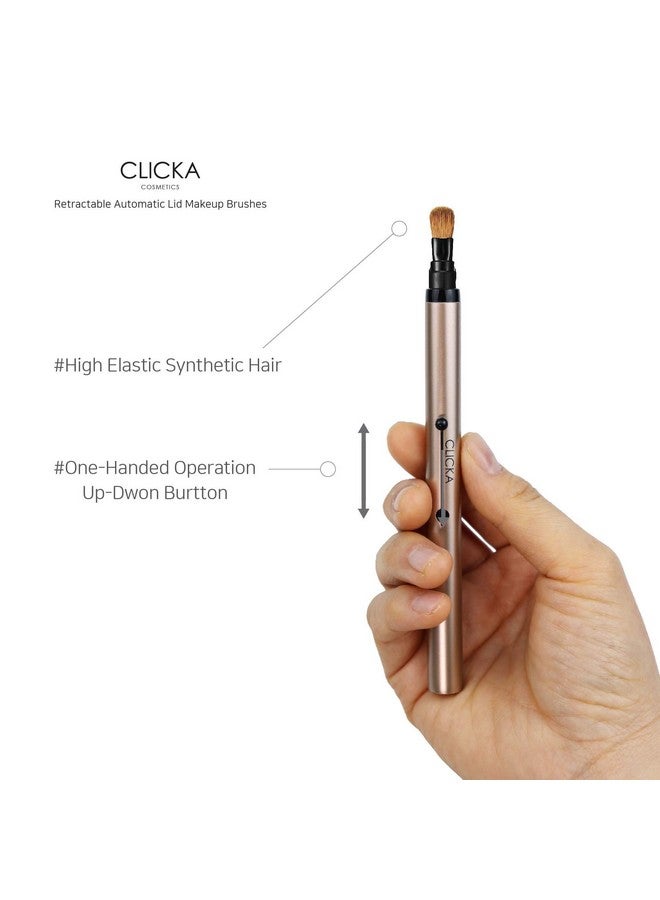 CLICKA Retractable Automatic Lid Blending Brush (Champagne Gold) - Image 4