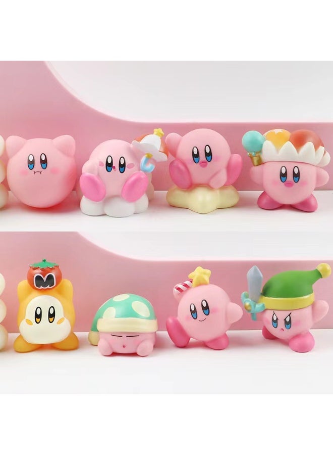 هالامودو 8 قطعة بطل الوردي والمغامرة اللانهائية مرآة متاهة الفينيل شكل مجموعة - كيك توبر ديكور، زينة سطح المكتب السيارة، مجموعة دمية الفينيل الناعمة، هدية عيد ميلاد للفتيان والبنات والأطفال 6.5 سم - Image 2