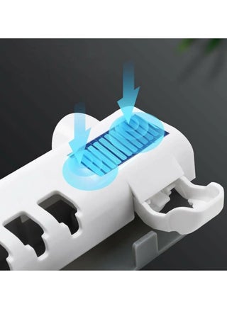 Wall Mounted Toothpaste Dispenser with UV Sterilization – Automatic Toothpaste Squeezer & Toothbrush Holder