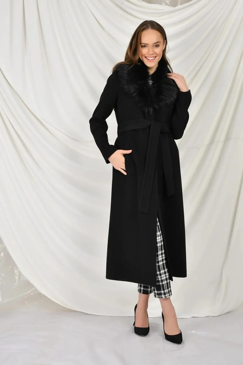 باربورا Full Collar Fur Coat
