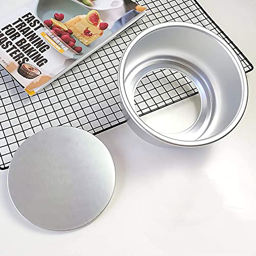 Bezall 6 Inch Cake Pan Round, Small Cheesecake Pan with Removable Bottom, Chiffon Cake Mold Anodized Aluminum Baking Pan - Image 5