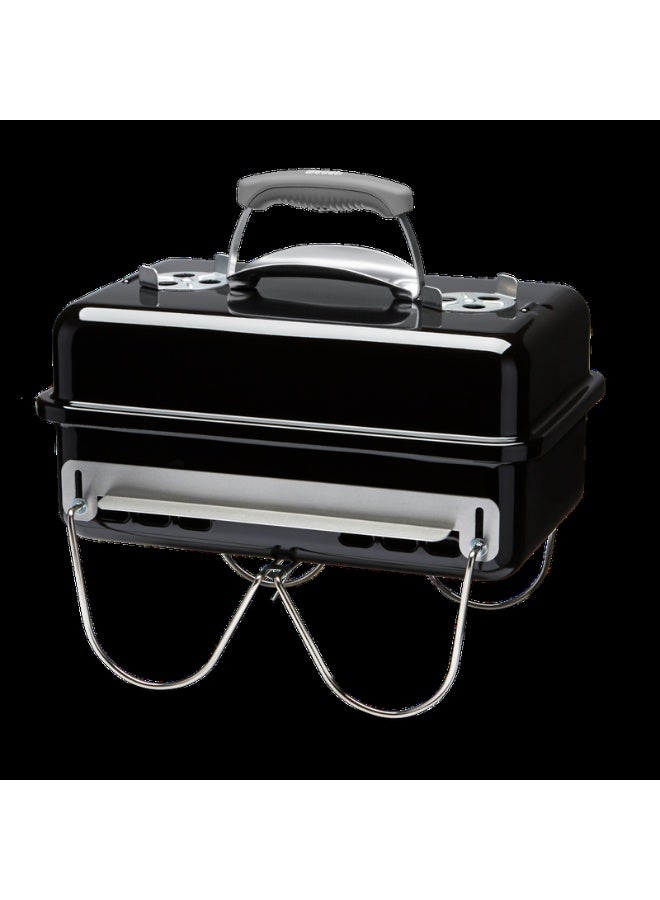 Weber Go Anywhere Black Charcoal Grill | 36.9 x 53.5 x 31 cm| Premium Charcoal Grill For Barbeque and Outdoor Grilling - Image 1