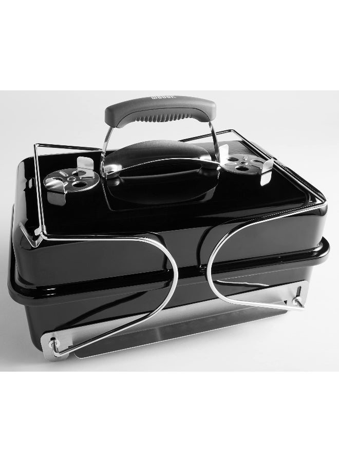 Weber Go Anywhere Black Charcoal Grill | 36.9 x 53.5 x 31 cm| Premium Charcoal Grill For Barbeque and Outdoor Grilling - Image 4