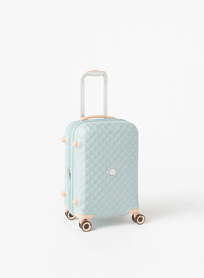 it Textured Hardcase Luggage Trolley Bag with Retractable Handle