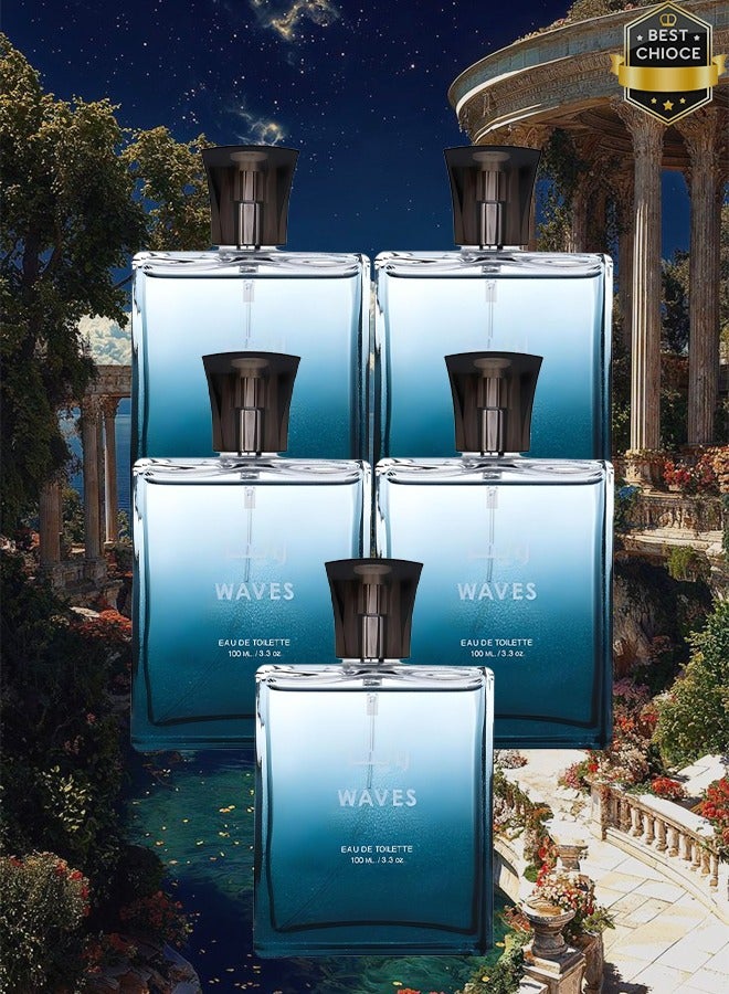 Waves 5 Pieces Waves Perfume For Men 100ml EDT - Image 1