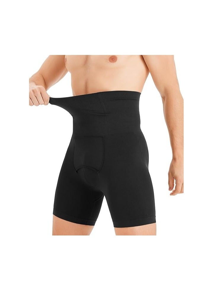 Jolly Chic Men's High Waist Compression Boxer Underwear Body Shaping Suits Belly Slimming Abdominal Control Shorts for Daily Wear and Outdoor Use - Image 2