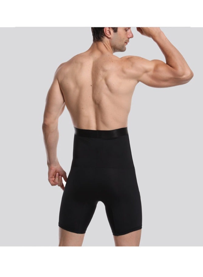 Jolly Chic Men's High Waist Compression Boxer Underwear Body Shaping Suits Belly Slimming Abdominal Control Shorts for Daily Wear and Outdoor Use - Image 4