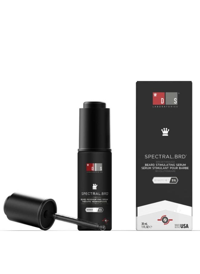 DS LABORATORIES Spectral.BRD Beard Oil for Men, Unscented, with Niacinamide, Biotin, Castor Oil, Hyaluronic Acid & Rosemary for Hair Growth and Regrowth Treatment  - Image 1