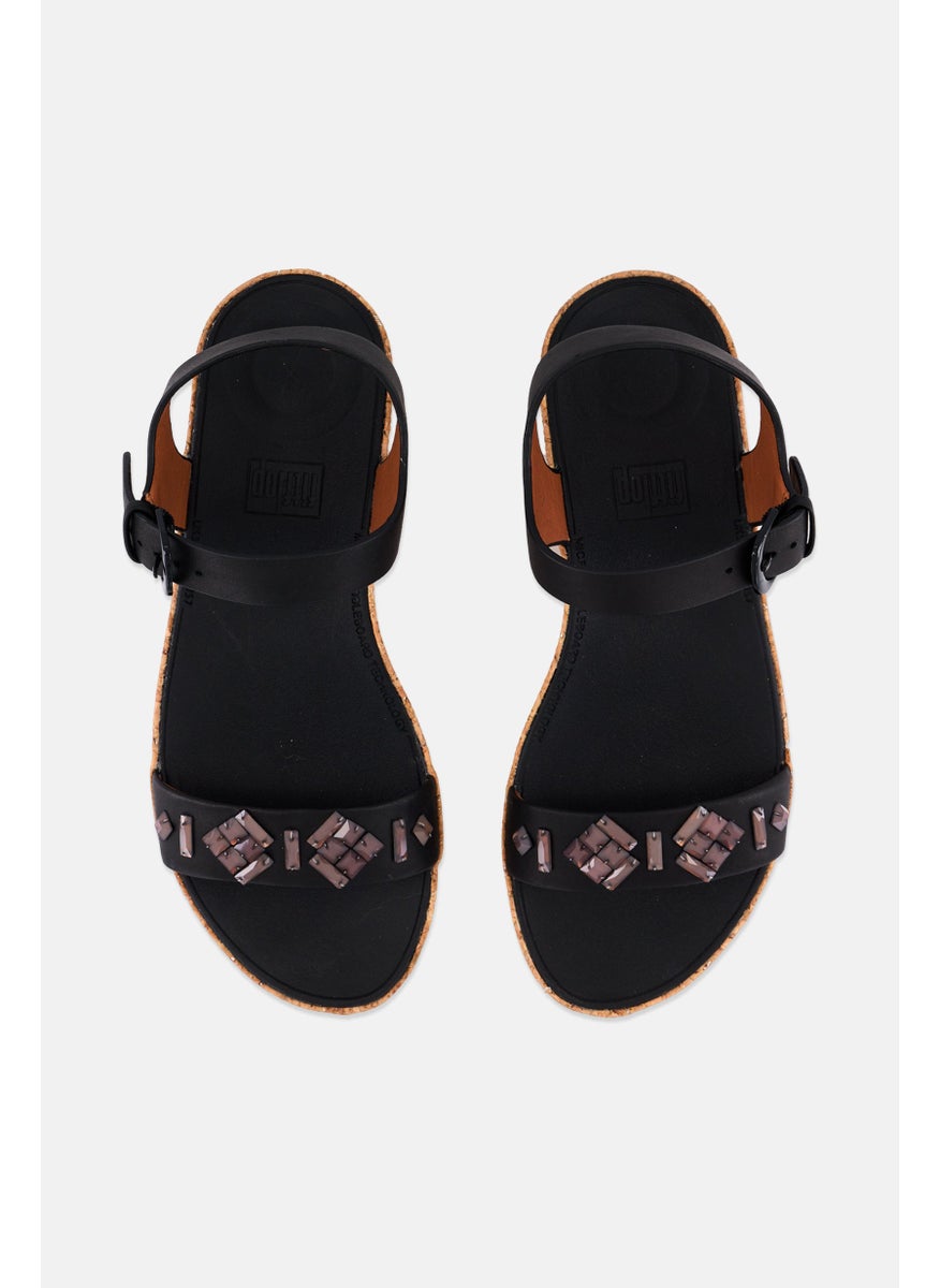 FitFlop - Women Bon 2 Adjustable Buckle Sandals, Black - Image 1