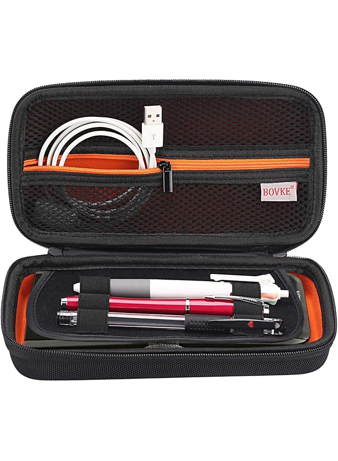 erorex Graphing Calculator Carrying Case Replacement For Texas Instruments Ti Nspire Cx Cas Cx Ii Cas Color Graphing Calculator And More Extra Mesh Pocket For Usb Cables And Other Accessories Black - Image 2