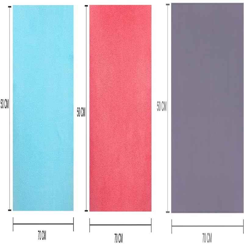 ELEVANTO Baby AntiPiling Fleece Extra Absorbent Instant Dry Sheet for Baby Baby Bed Protector Waterproof Sheet Small Size 50x70cm Pack of 3 SkyPurple SELMON - Image 3