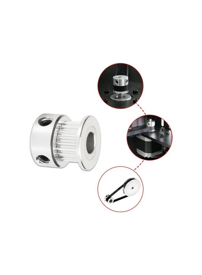 10 PCS GT2 3D Printer Synchronous Wheel Transmission Leather Pulley, Specification: 20 Tooth 5mm  - Image 3