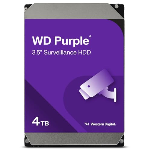 Western Digital 4TB WD Purple Surveillance Internal Hard Drive HDD - SATA 6 Gb/s, 256 MB Cache, 3.5" - WD43PURZ - Image 1