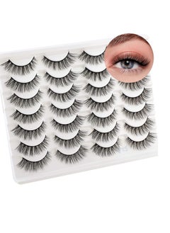 Newcally Newcally Lashes False Eyelashes Cat Eyes Wispy Natural Faux Mink Lashes 14 Pairs Pack Light Volume Short Fake Eye Lashes Multipack  - Image 4