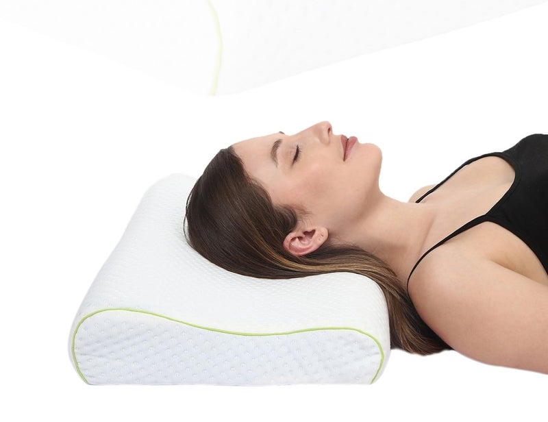 Royal Nap Cervical Orthopedic Memory Foam Pillow | Neck Spondylitis Pain Relief I Ergonomic Support I Washable Cover I I 1 Year Warranty | Standard 12x20 inch (Pack of 1) - Image 1