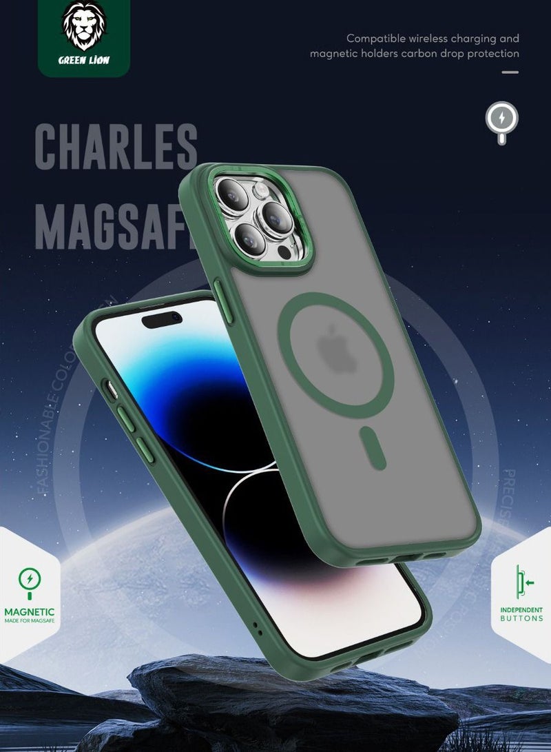 Green Lion Charles Magsafe Case for iPhone 14 Pro-Purple - Image 4